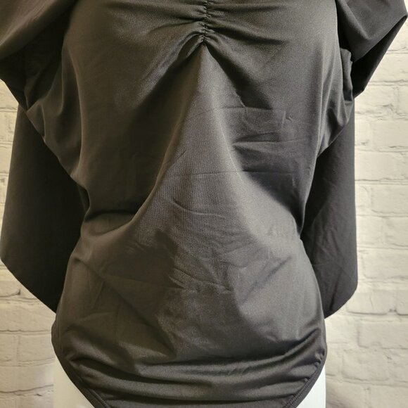 Lauren Ralph Lauren Plus Size Bandeau Tummy-Control One-Piece Swimsuit - Picture 5 of 5